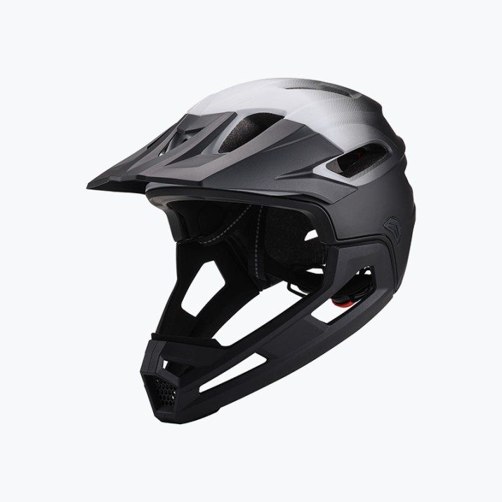 Durable dual-sport full-face mountain bike helmet