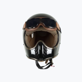 Full-face motorcycle helmet with removable liner