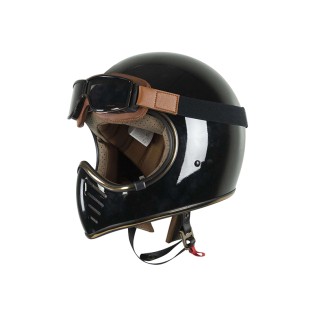 Full-face motorcycle helmet with removable liner
