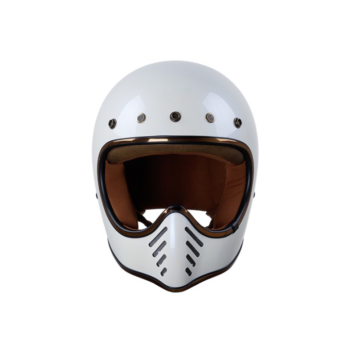 Full-face motorcycle helmet with removable liner