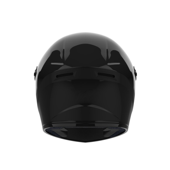Quick-release closure full-face motorcycle helmet