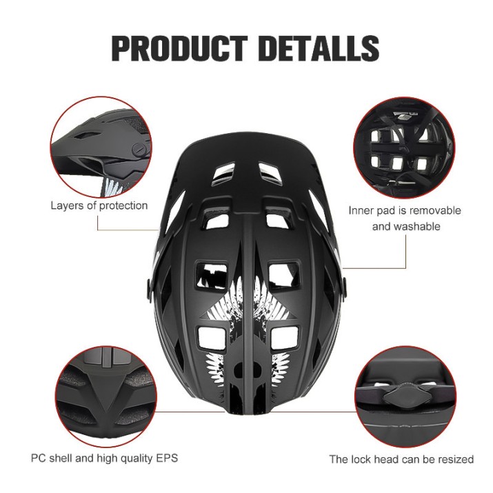 Lightweight and adjustable downhill road racing helmet