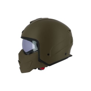 Modern open face jet motorcycle helmet