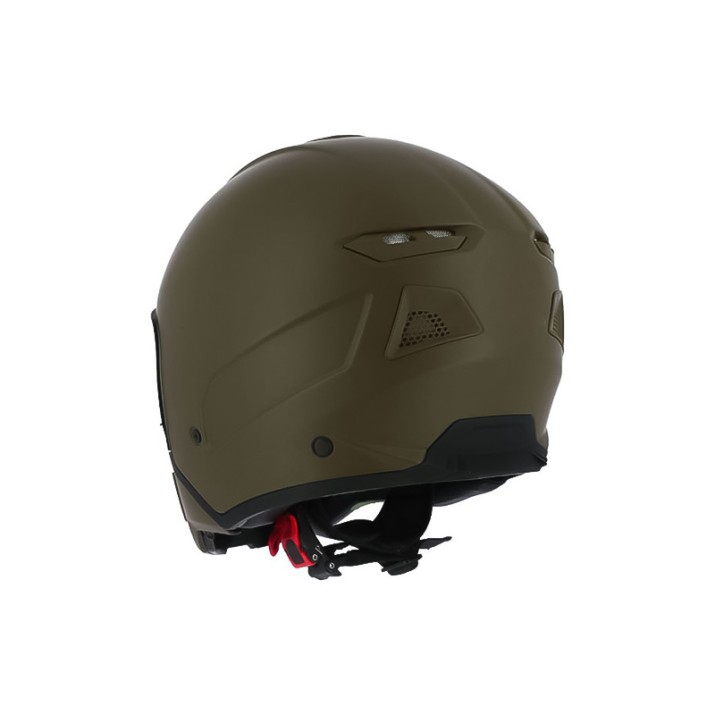 Modern open face jet motorcycle helmet