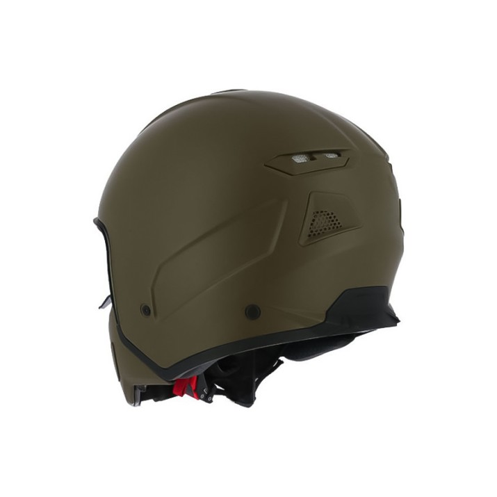 Modern open face jet motorcycle helmet