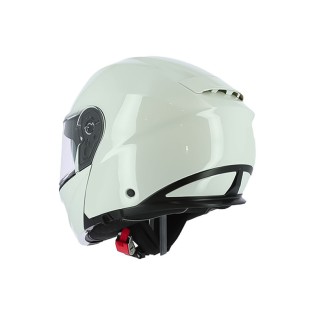 Light Gray Motorcycle Full Face Flip Up Helmet