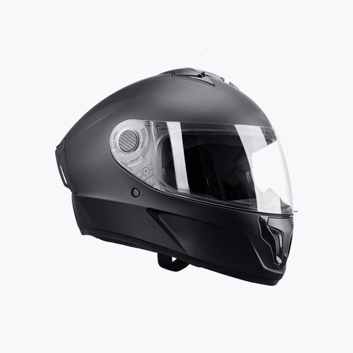 Full face motorcycle helmet with Bluetooth slot