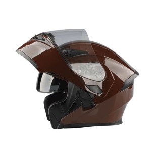 Double visor high impact flip-up safety helmet