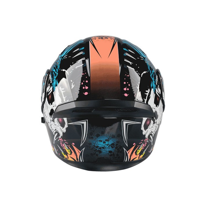 Polka dot applique open-face motorcycle helmet