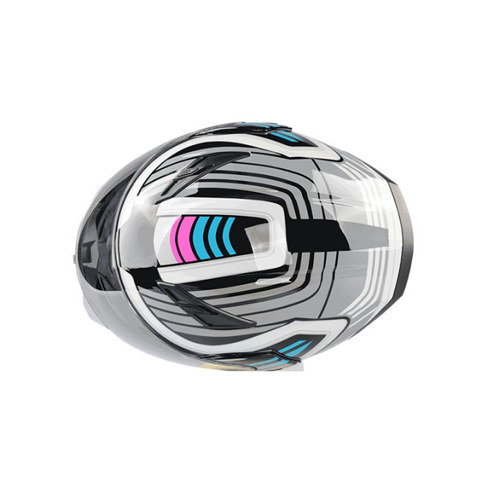 Double visor open face motorcycle helmet