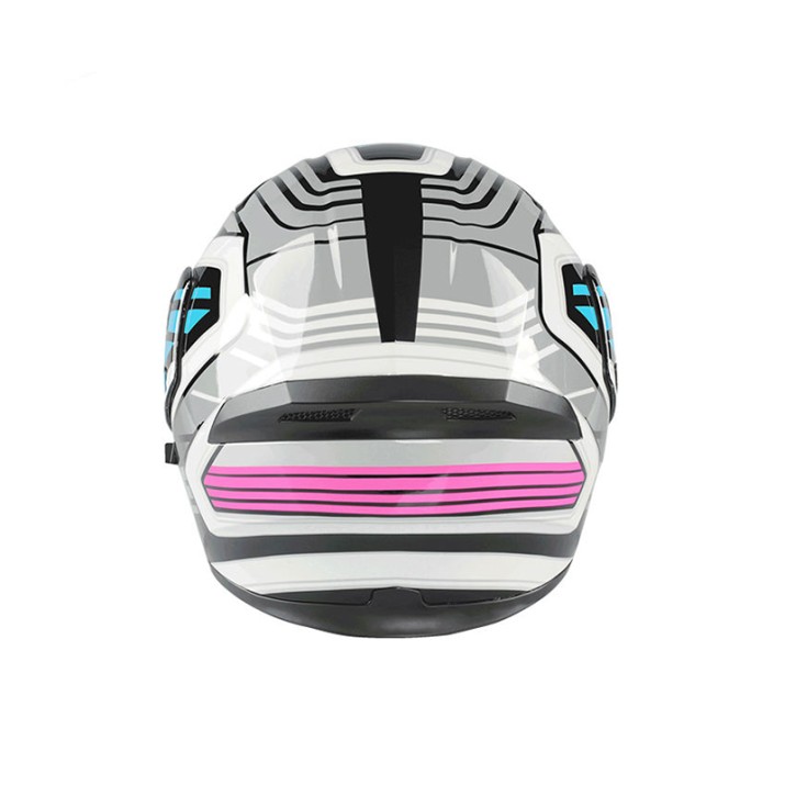 Double visor open face motorcycle helmet