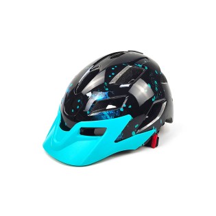 Adjustable size road and mountain bike helmet