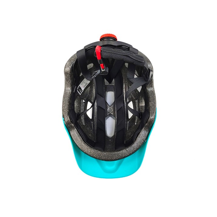 Adjustable size road and mountain bike helmet