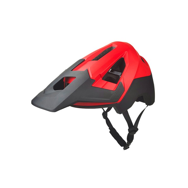 Mountain bike helmet with sun visor