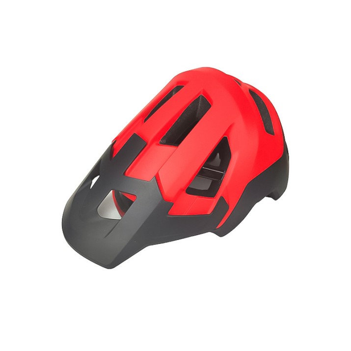 Mountain bike helmet with sun visor