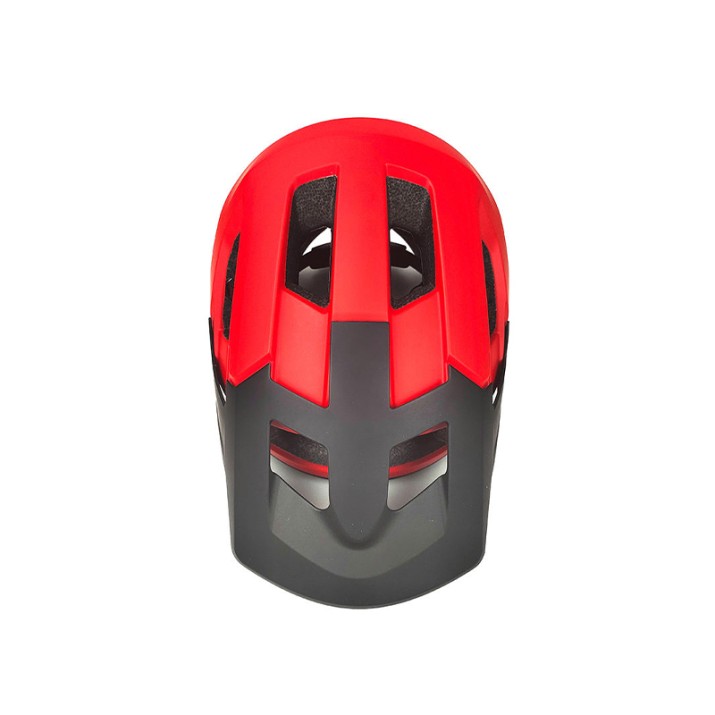 Mountain bike helmet with sun visor
