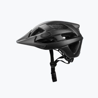 Black high-quality mountain bike helmet