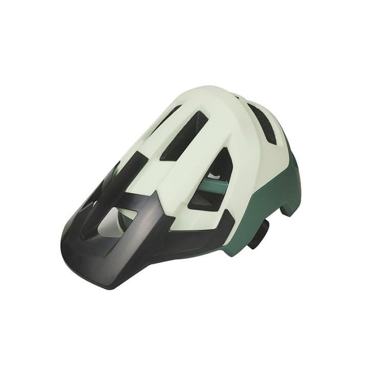 Adjustable visor open face bicycle helmet