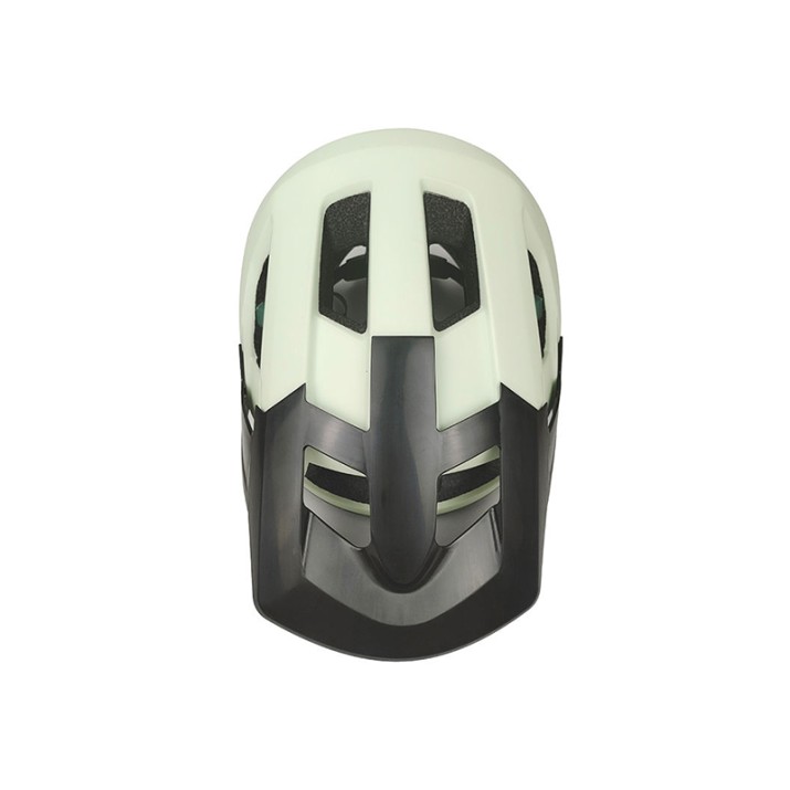 Adjustable visor open face bicycle helmet