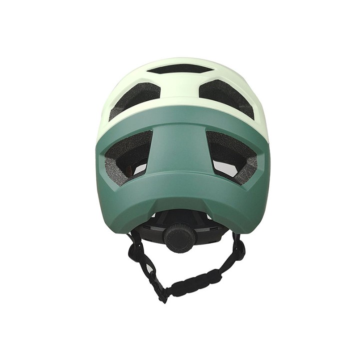 Adjustable visor open face bicycle helmet