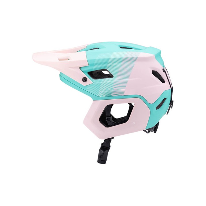 Off-road cycling protective helmet with sun visor