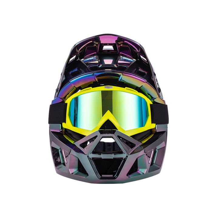 High-quality dual-sport full-face bicycle helmet