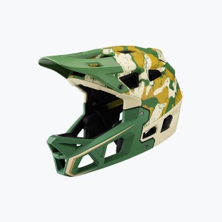 Printed full-face bicycle helmet