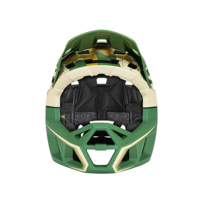 Printed full-face bicycle helmet