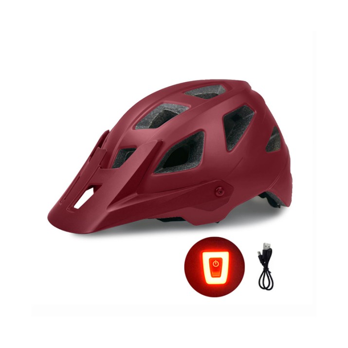MTB Rechargeable LED Mountain Bike Helmet