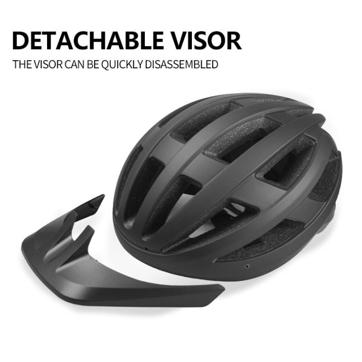 Lightweight mountain and road bike helmet