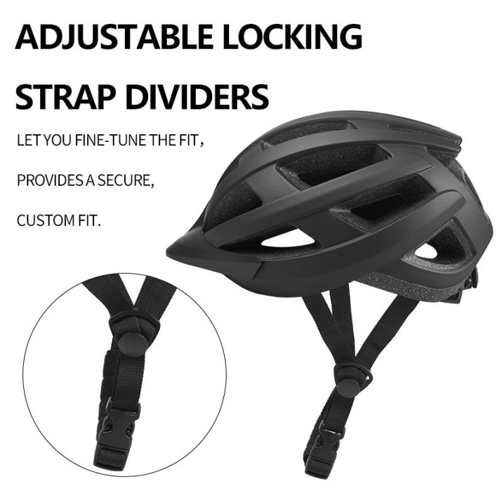 Lightweight mountain and road bike helmet