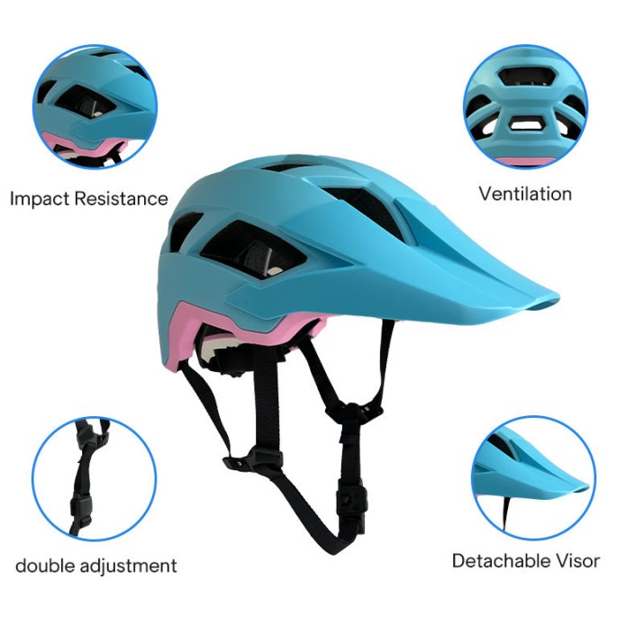 Rugged mountain bike helmet