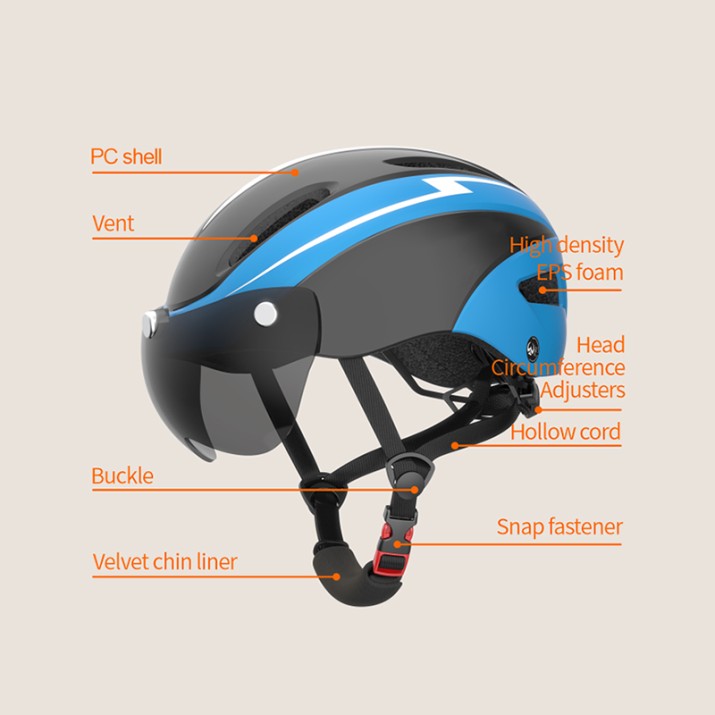 Stylish mountain bike helmet
