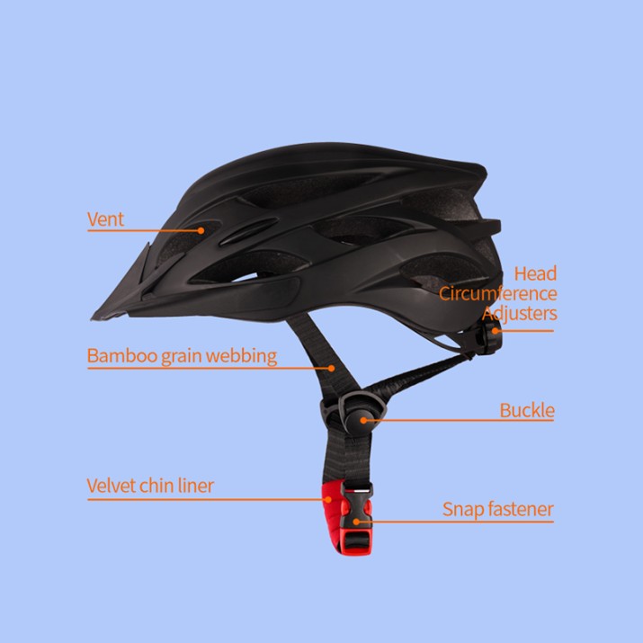 Safety cycling helmet with foam cushioning layer