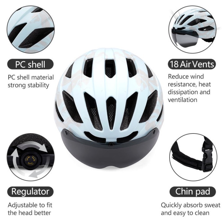 Sports protective electric bicycle helmet