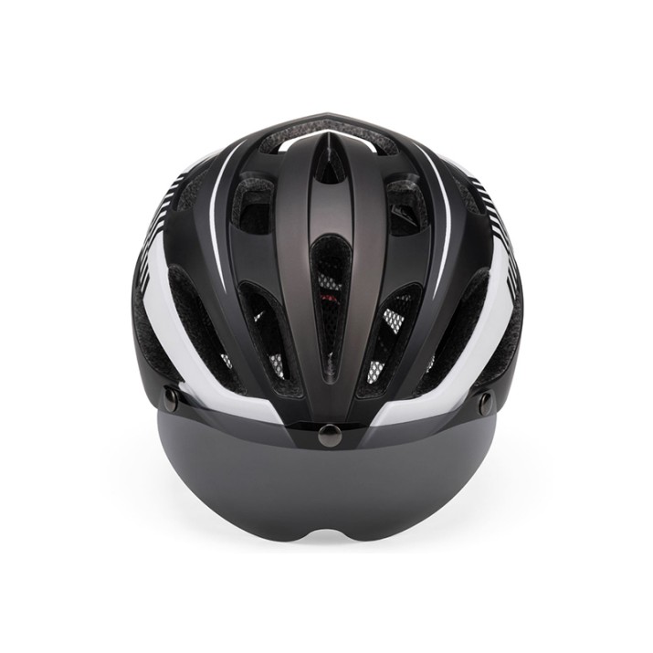 Safety helmet with detachable visor & LED taillight
