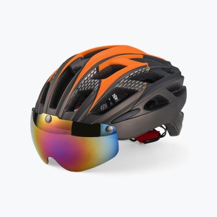 High quality orange bicycle helmet