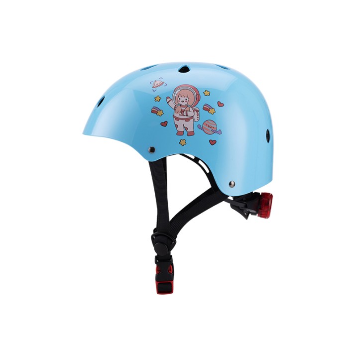 Cartoon pattern dual-sport skateboard and cycling helmet