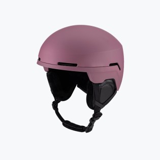 Purple ski head protection helmet