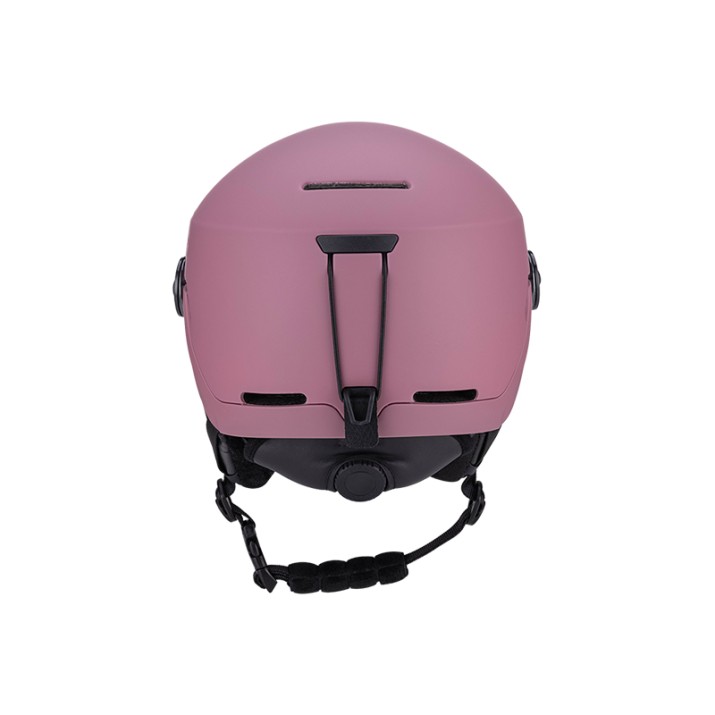 Purple ski head protection helmet