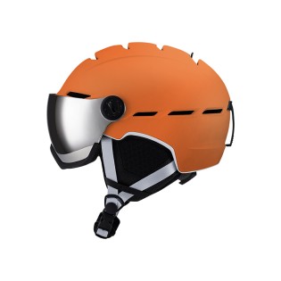 Dual-sport ski helmet with goggles