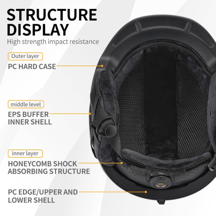 Dual-sport ski helmet with goggles