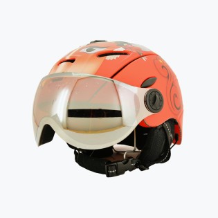 Orange Adult Protective Ski Helmet