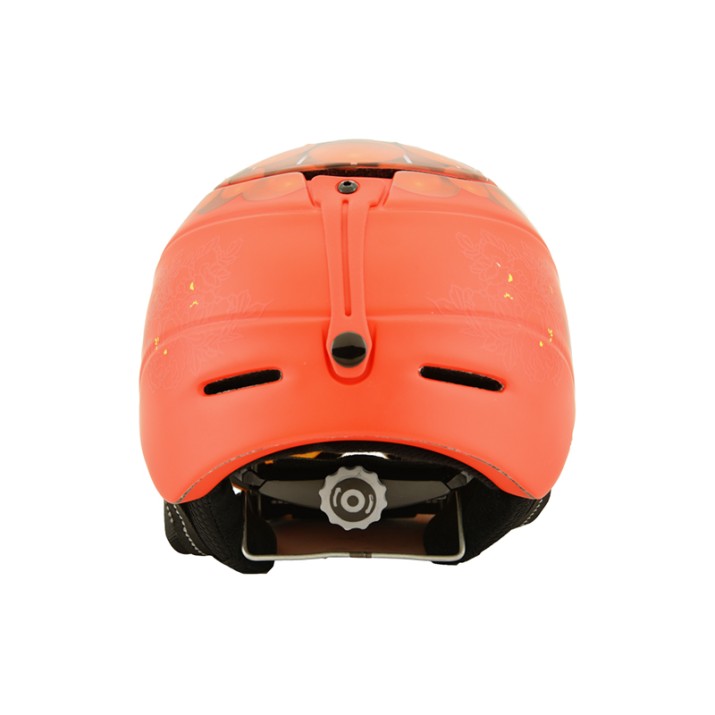Orange Adult Protective Ski Helmet