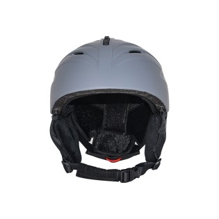 Simple and stylish gray adult ski helmet