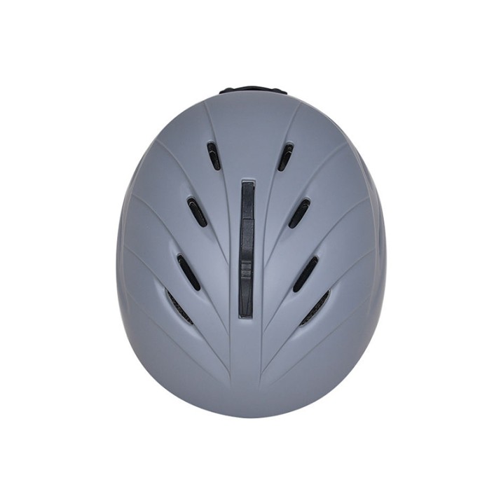 Simple and stylish gray adult ski helmet