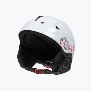 Pink Print Fashion Ski Helmet