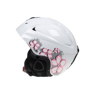 Pink Print Fashion Ski Helmet