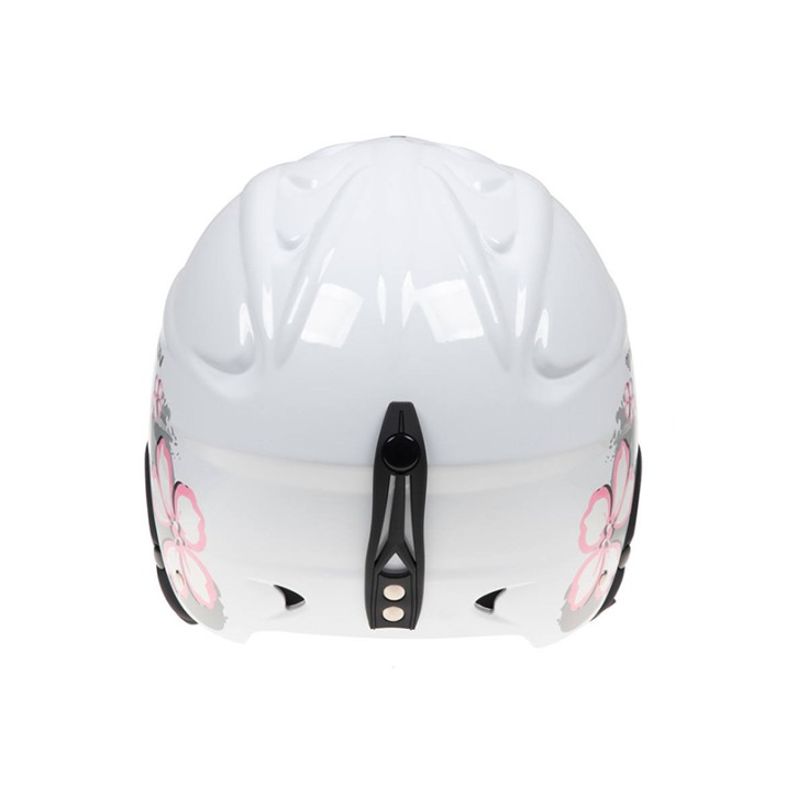 Pink Print Fashion Ski Helmet