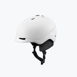 White professional snow ski helmet